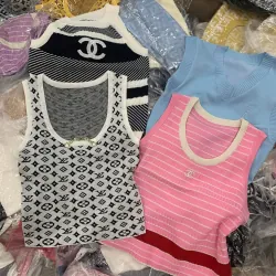 Áo tank top nữ Fendi in logo chất len mongtoghi hàng chuẩn QCCC 1024469