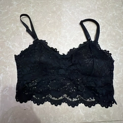 Bra ren đen có đệm ngực sz S