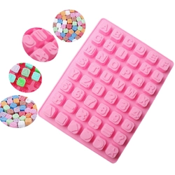 Khuôn silicon làm bánh, rau câu, socola 24 chữ cái, 10 số, ký tự - Mã số 1136 338421