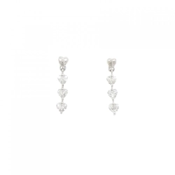 PT900 Bông tai kim cương hình trái tim 0.56CT - Hàng hiệu Chính hãng