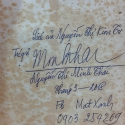 Mặt người mặt hoa - Nguyễn Thị Minh Thái (bản in có chữ ký tác giả) 504935