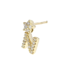 Bông tai kim cương Ponte Vecchio 0.11CT một bên - Hàng hiệu Chính hãng 845290