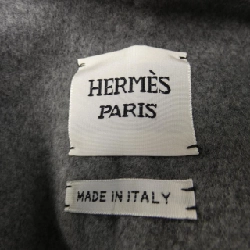 Áo vest dài da cừu Hermes HERMES Crude Cell với nút da 4H0101DA 633960