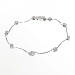 K18WG Vòng tay kim cương 0.66CT - Hàng hiệu Chính hãng 874755