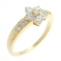 Nhẫn kim cương hoa K18YG 0.51CT