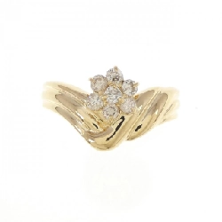 Nhẫn kim cương hoa K18YG 0.23CT 672579