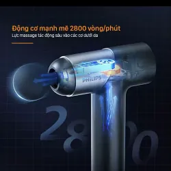 Máy Massage Cầm tay PHILIPS 7323- 3201G với 7 cấp điều chỉnh- 6 đầu massage chuyên dụng  1036620