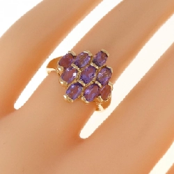 Nhẫn Amethyst K18YG 671104