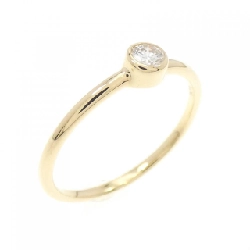 Nhẫn kim cương K18YG 0.10CT - Hàng hiệu Authentic