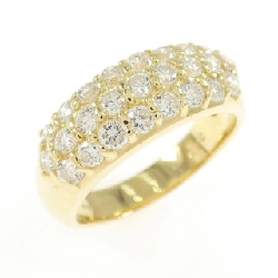 Nhẫn kim cương Pavé K18YG 0.80CT