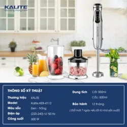 🔥 KALITE KEB4112 – NHỎ GỌN TIỆN LỢI, XAY MỊN CHUẨN ĐẦU BẾP! ⚡🥣 720903