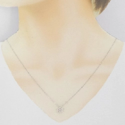 K18WG Hoa Kim Cương Dây Chuyền 0.50CT - Hàng hiệu Chính hãng 860602