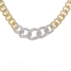 K18YG/K14WG Dây chuyền kim cương 1.30CT - Hàng hiệu Chính hãng