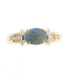 Nhẫn opal đen 750YG - Hàng hiệu Authentic 848581