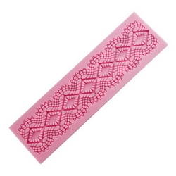 Khuôn silicon làm bánh, rau câu, socola, fondant hoa văn kiểu - Mã số 1068 338119