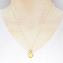 K18YG(枠) Dây chuyền đồng xu kim cương 0.01CT - Hàng hiệu Authentic 859484