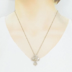 K18YG Dây chuyền kim cương chéo 0.90CT - Hàng hiệu chính hãng 867741