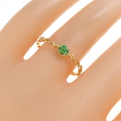 Nhẫn Garnet Xanh K18YG 0.183CT 666501