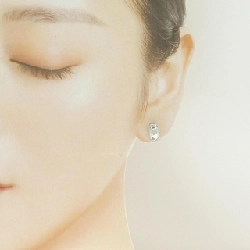 Bông tai hình trái tim 750WG - Hàng hiệu Authentic 874320