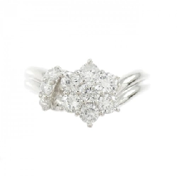 Nhẫn kim cương hoa PT900 0.56CT 667531