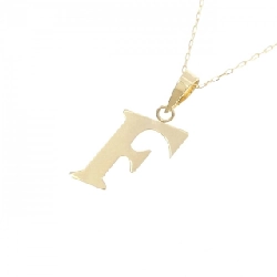 K18YG Chữ cái F Dây chuyền - Hàng hiệu Chính hãng 858052