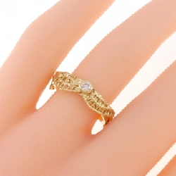 Nhẫn kim cương K18YG 0.08CT 673480