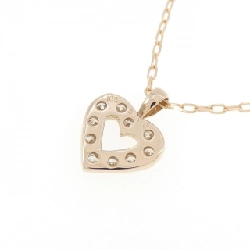 K18PG Dây chuyền trái tim kim cương 0.10CT - Hàng hiệu Chính hãng 860258