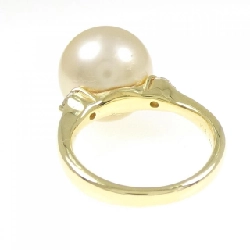 Nhẫn ngọc trai trắng K18YG 13.5mm - Hàng hiệu Authentic 854703