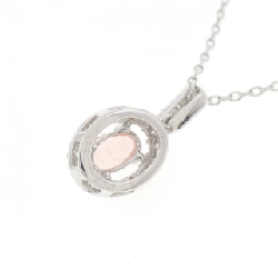 K18WG Đá Rhodochrosite Dây Chuyền 0.25CT - Hàng hiệu Chính hãng 856384