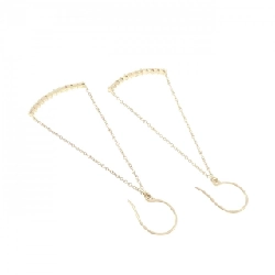 K18YG Bông tai kim cương - Hàng hiệu Chính hãng 865923