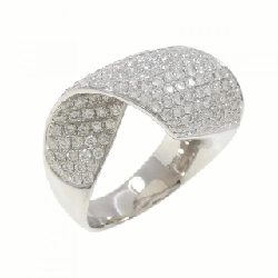 Nhẫn kim cương Pavé 750WG 2.00CT - Hàng hiệu Authentic