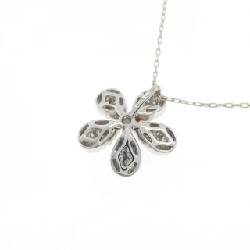 Dây chuyền kim cương hoa × Pave 18KWG/K18WG 0.538CT - Hàng hiệu Authentic 860066