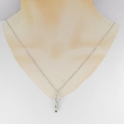 K18WG Đá Garnet Demantoid Dây Chuyền 0.22CT - Hàng hiệu Chính hãng 860656