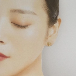 K18YG Bông tai hình trái tim - Hàng hiệu Authentic 862878