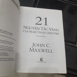 John C. Maxwell - 21 NGUYÊN TẮC VÀNG CỦA NGHỆ THUẬT LÃNH ĐẠO 363205