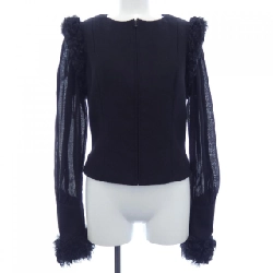 【Mã giảm giá】Áo khoác không cổ CHANEL