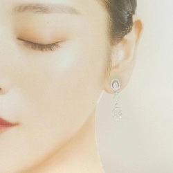 K18WG Bông tai kim cương - Hàng hiệu Chính hãng 874353