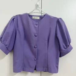 Áo sơ mi thiết kế TIT CLOTHING sz M tím hoa cà mới 95%  929871