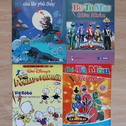 Combo 4 Quyển - Truyện Tranh (2) - Vịt Donald - Xì Trum - Sách Tô Màu