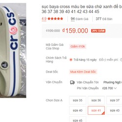 sục baya cross màu be sữa chữ xanh đế bánh mì bít đầu hotrend