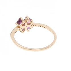 Nhẫn ruby K18PG hình trái tim × hoa 0.89CT 667772