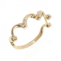 Nhẫn kim cương K18YG 0.05CT