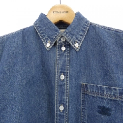 Áo sơ mi cropped denim wash đại dương liên minh CELINE 628462