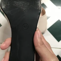 Giày cao gót 5p Luvia màu kem size 40 1029937