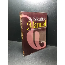 [Sách Cũ SCGR] Publication Manual of the American Psychological Asociantion mới 75% highlight , ghi , bẩn và ố nhẹ HCM0111