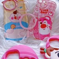 Ốp lưng iPhone 13 màu hồng dễ thương  777664