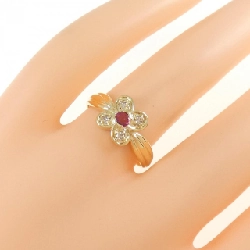 Nhẫn Ruby Hoa K18YG 0.08CT - Hàng hiệu Chính hãng 856750