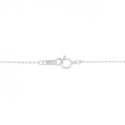 K18WG Dây chuyền kim cương chéo 0.50CT - Hàng hiệu Chính hãng 860316