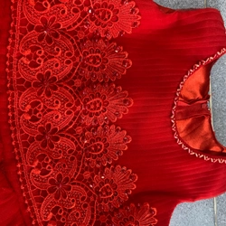 Đầm xoè công chúa voan cao cấp,đỏ mận chín, mặc 1 lần còn mới tinh,rất xinh(6tuổi mặc đẹp) 497823