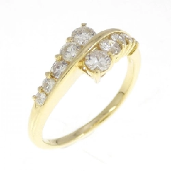 Nhẫn kim cương K18YG 0.50CT